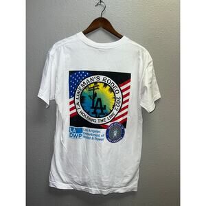Los Angleles Ibew Shirt Local 18 Lineman Rodeo LA Water & Power Tee Large
